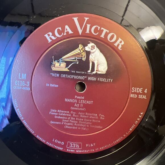 Puccini, MANON LESCAUT, Jonel Perlea, Orchestra & Chorus 3LP Box Set + BOOKLET!! - Picture 3 of 16